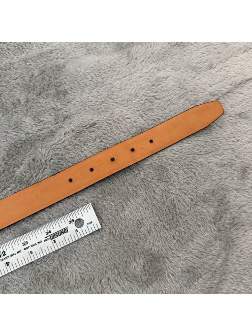 Sangiorgio Black Leather Belt Mens size 38 Made In Italy - Picture 7 of 7